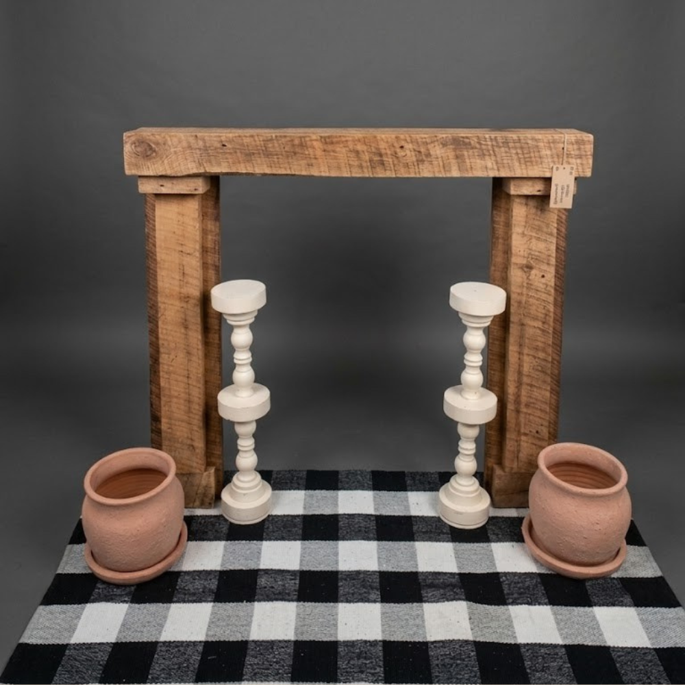 Custom Rustic Barnwood Fireplace Mantle