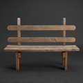 Custom Solid Wood Outdoor Park Bench