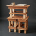 3-Piece Handcrafted Cedar Coffee & End Table Set