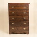 Restored Classic 5-Drawer Wood Chest