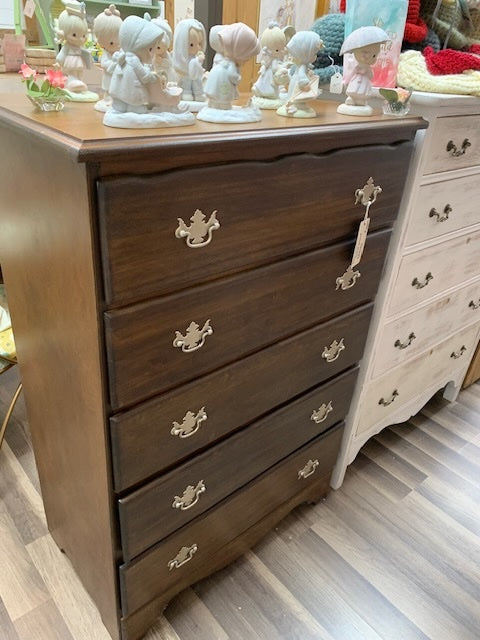 Restored Classic 5-Drawer Wood Chest