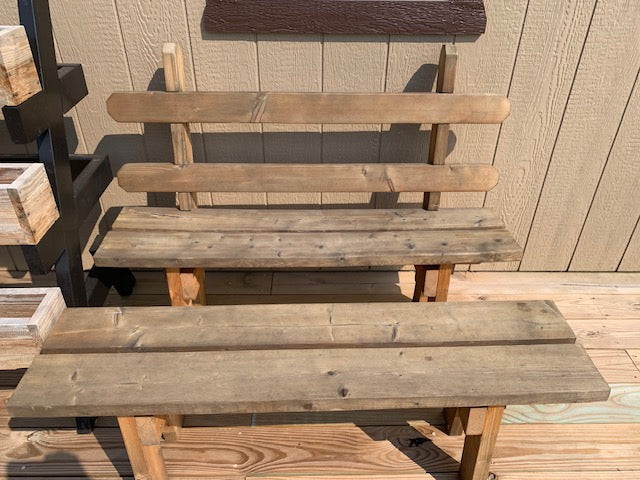 Custom Solid Wood Backless Bench