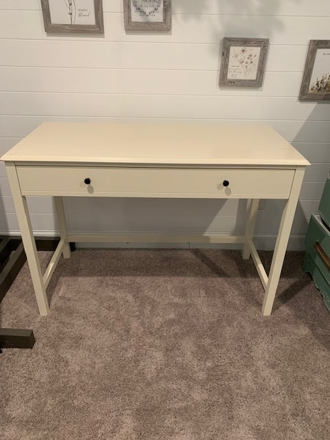 New Cream Wood Writing Desk with Drawer